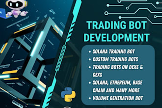 develop ai crypto trading bot with grid strategy for binance and solana dexs