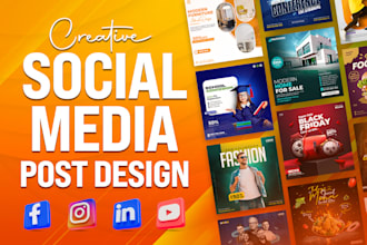 do social media posts, facebook posts, ad images, and  instagram post design