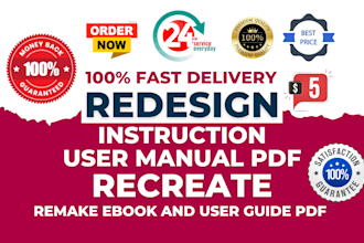 recreate remake booklet, user guide pdf, redesign instruction user manual pdf