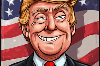 draw a political cartoon according to your requirement