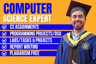do computer science assigned, cpp, java, python programming tasks and projects