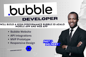 build a high performance bubble io adalo mobile app and web app