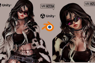 model custom vrchat avatar nsfw 3d humanoid 3dvtuber live2d toggles vrc vrm