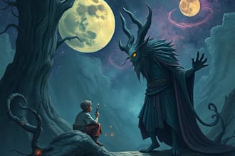 draw a custom dark surrealism for apparel