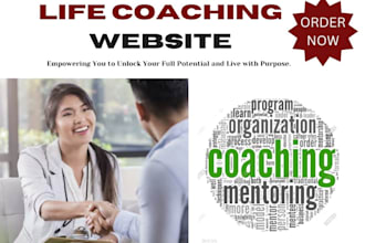 develop a life coaching website, consulting speaker and  gym booking website