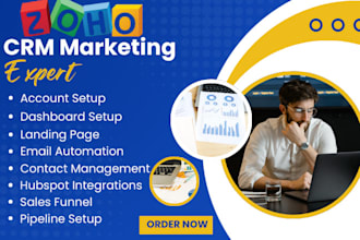 setup zoho forms, zoho campaign automation, zoho landing page, zoho crm sites