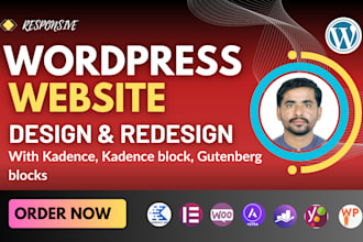 design modern website with kadence, kadence block, guntenberg blocks