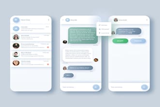 develop chat app, video chat app, dating app, social media app, chatbot app