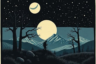 create a linocut illustration for you