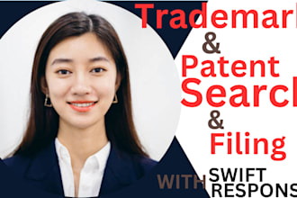 conduct a thorough patent and trademark search, tm filing for USA and non USA