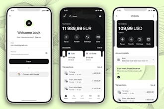 develop fintech app, ewallet app, bank app, bill payment app, neobank app