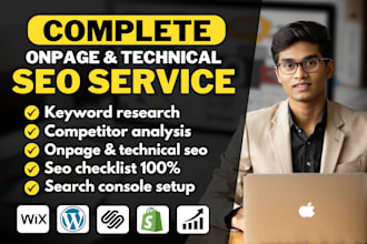 complete technical onpage seo optimization wix wordpress shopify website expert
