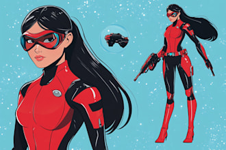 do your very own superhero or villain in marvel style