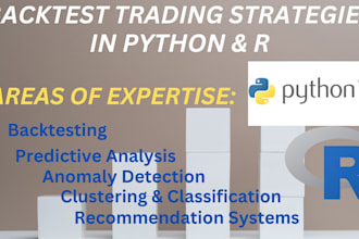 perform backtest trading strategies in python or r