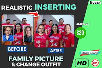 insert people to make your family picture complete