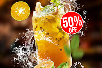 do a restaurant food and drink poster