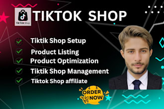 setup your tik tok shop and manage affiliate with powerful marketing