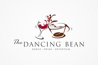 design dance studio cafe logo