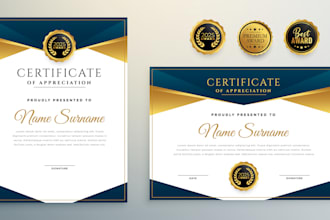 create professional diploma, custom certificate designs