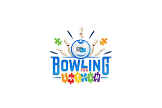 design edgy bowling autism logo