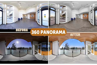 professionally edit 360 panorama to your specifications