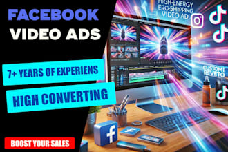 create facebook tiktok video ads for dropshipping products