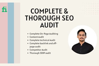 thoroughly audit your website for SEO