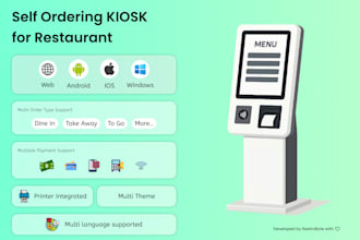 provide self ordering kiosk for restaurants pos qr ordering kds ready