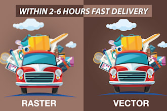 do vector tracing, redesign logo, image to vector in 2 hours