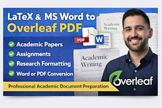 convert PDF, word, to latex,overleaf