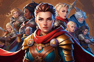 draw your dnd character, party, or oc