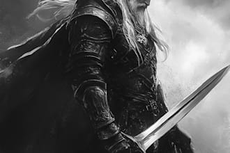 draw and shade your character or fanart in black and