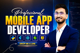 do mobile app development, android and ios app builder as flutter developer
