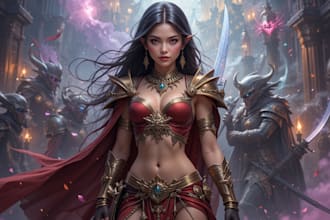 create digital dnd party art and illustration