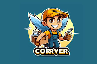 make elegant courier mascot logo for you in one day