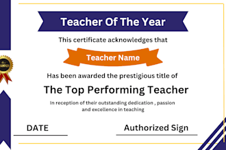 design award, diploma, appreciation and gift certificate
