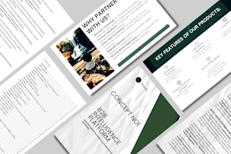develop a business concept, strategic plan, and market analysis