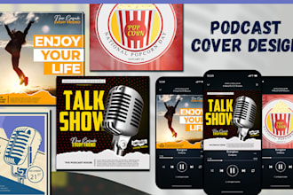 design podcast cover art and itunes podcast logo professionally