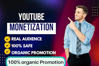 do organic promotion for youtube monetization