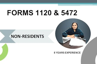 file forms 5472 and 1120 for foreign owned US llc