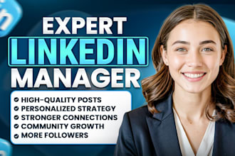 be your linkedin profile manager to grow real followers