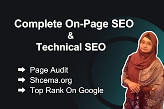 do expert on page SEO and technical optimization