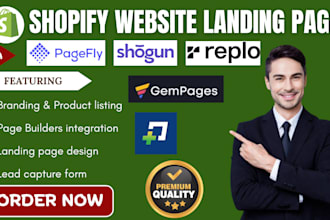 build a custom shopify product landing page via replo zipify pagefly