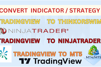 convert tradingview indicator or strategy  to ninjatrader 8, thinkorswim