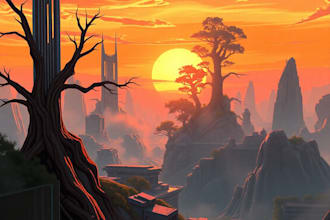 create concept art for your landscape or city quickly
