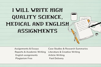 assist you in medical, science and english literature