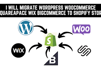 migrate wordpress woocommerce squareapace wix bigcommerce to shopify store