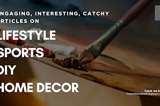 write engaging articles on DIY, lifestyle, and sports