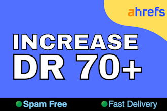 increase domain rating ahrefs DR 70 to boost web authority