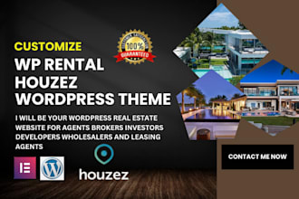 customize wp rentals, houzez theme for your real estate website wpresidence